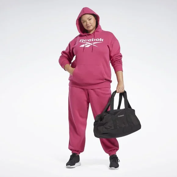 New REEBOK Plus Size Identity Logo Fleece Hoodie - Picture 5 of 9